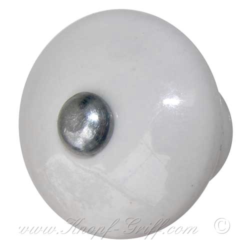 Porcelain doorknob - drawerknob Italy white