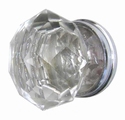 Glas Knauf- Küchen Griffe Diamant