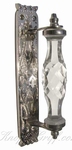 Glass doorknob doorhandle (clear glass) XL